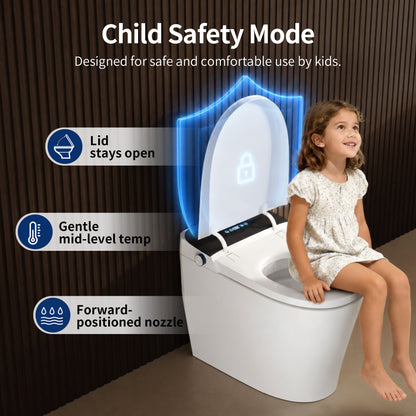 DeerValley DV-1S0455 Wall Hung Smart Toilet – Auto Open/Close, Foam Shield & Foot Sensor