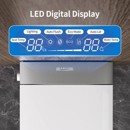 DeerValley DV-1S0455 Wall Hung Smart Toilet – Auto Open/Close, Foam Shield & Foot Sensor