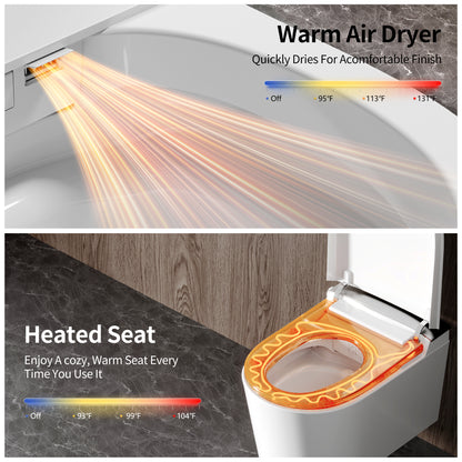 DeerValley DV-1S0455 Wall Hung Smart Toilet – Auto Open/Close, Foam Shield & Foot Sensor