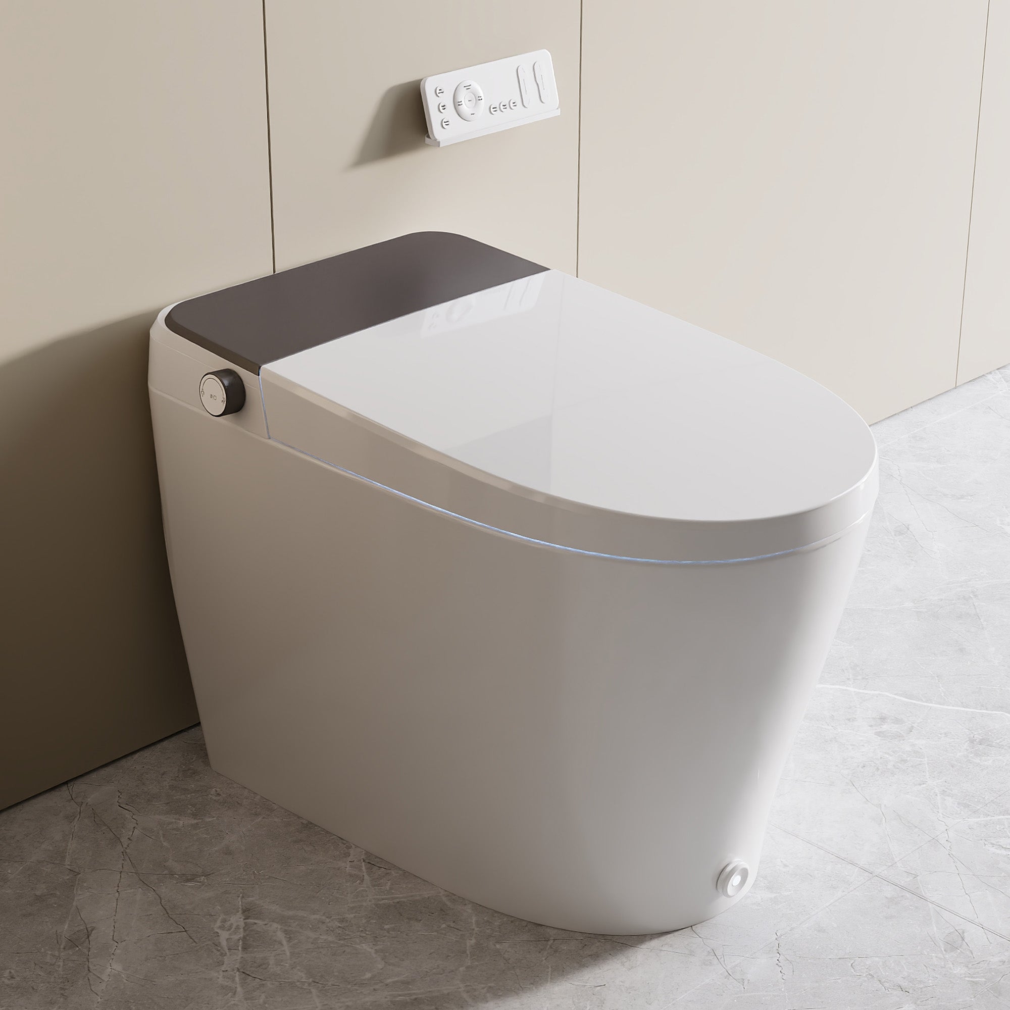 DeerValley DV-1S0029/V1/V3 Tankless Elongated Smart Toilet, One
