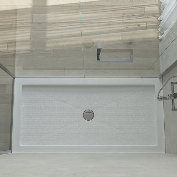 DV-1SB0100/103/105/106 60"X 30" Rectangle Shower Base, Non-slip Design