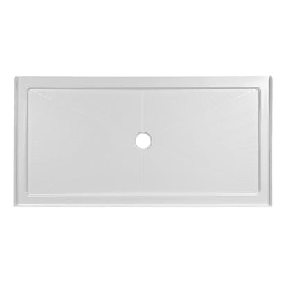 60"L Rectangle Shower Base, Non-slip Design With Multiple Sizes