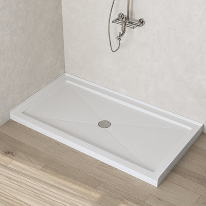 60"L Rectangle Shower Base, Non-slip Design With Multiple Sizes