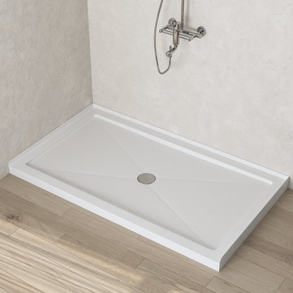 60"L Rectangle Shower Base, Non-slip Design With Multiple Sizes