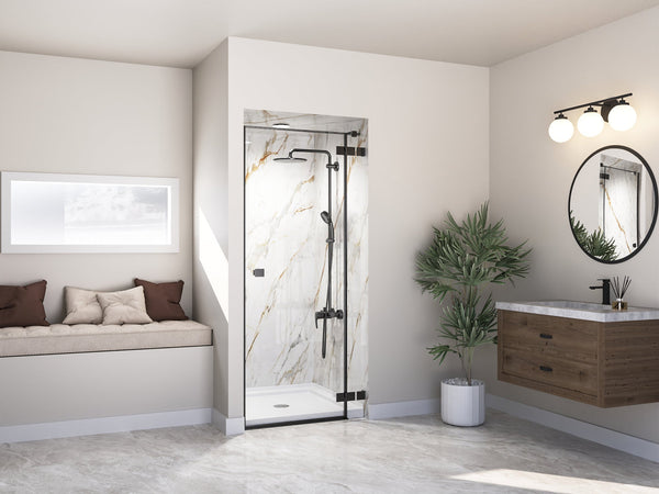DV-1SB0111 35" L x 35" W  Square Shower Base, Non-slip Design