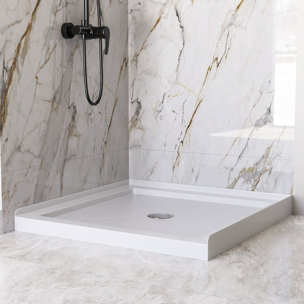 DV-1SB0111 35" L x 35" W  Square Shower Base, Non-slip Design