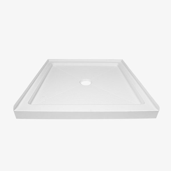 35" L x 35" W  Square Shower Base, Non-slip Design