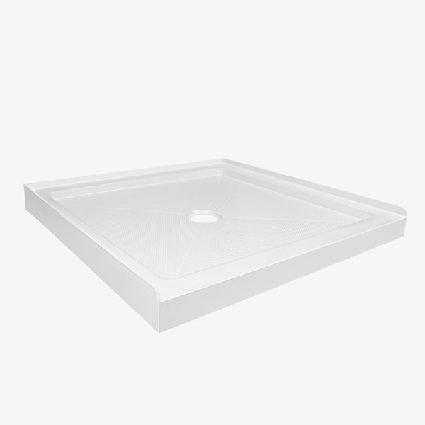 35" L x 35" W  Square Shower Base, Non-slip Design