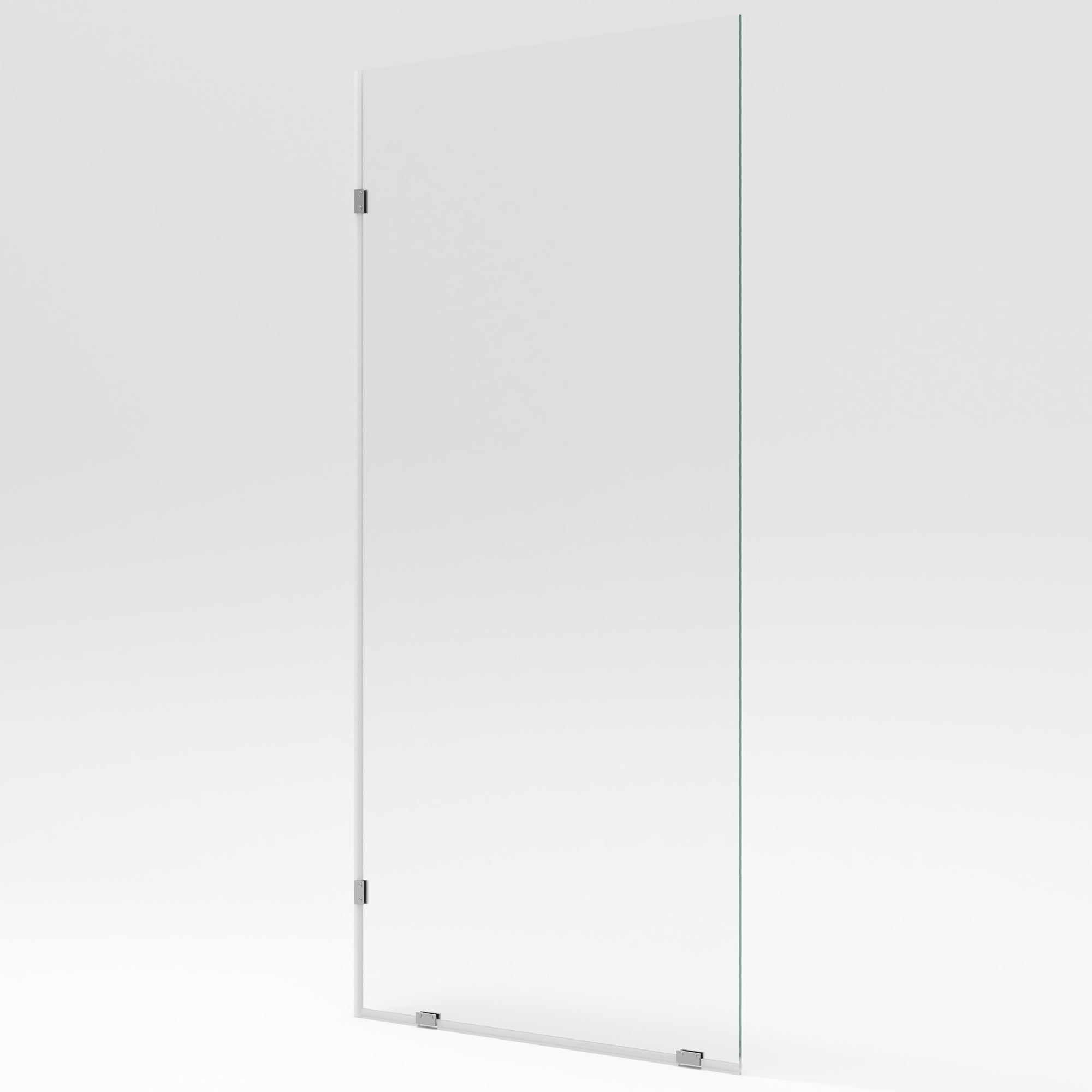 ALLY 32"x 78" Single Fixed Glass Panel for Shower, Thick Frameless Tempered Safety Glass Shower Door & Fixed Panel with Hardware