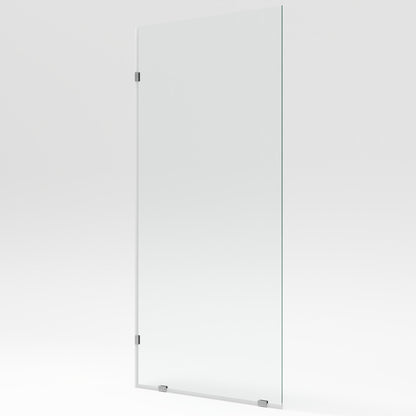 ALLY 32"x 78" Single Fixed Glass Panel for Shower, Thick Frameless Tempered Safety Glass Shower Door & Fixed Panel with Hardware