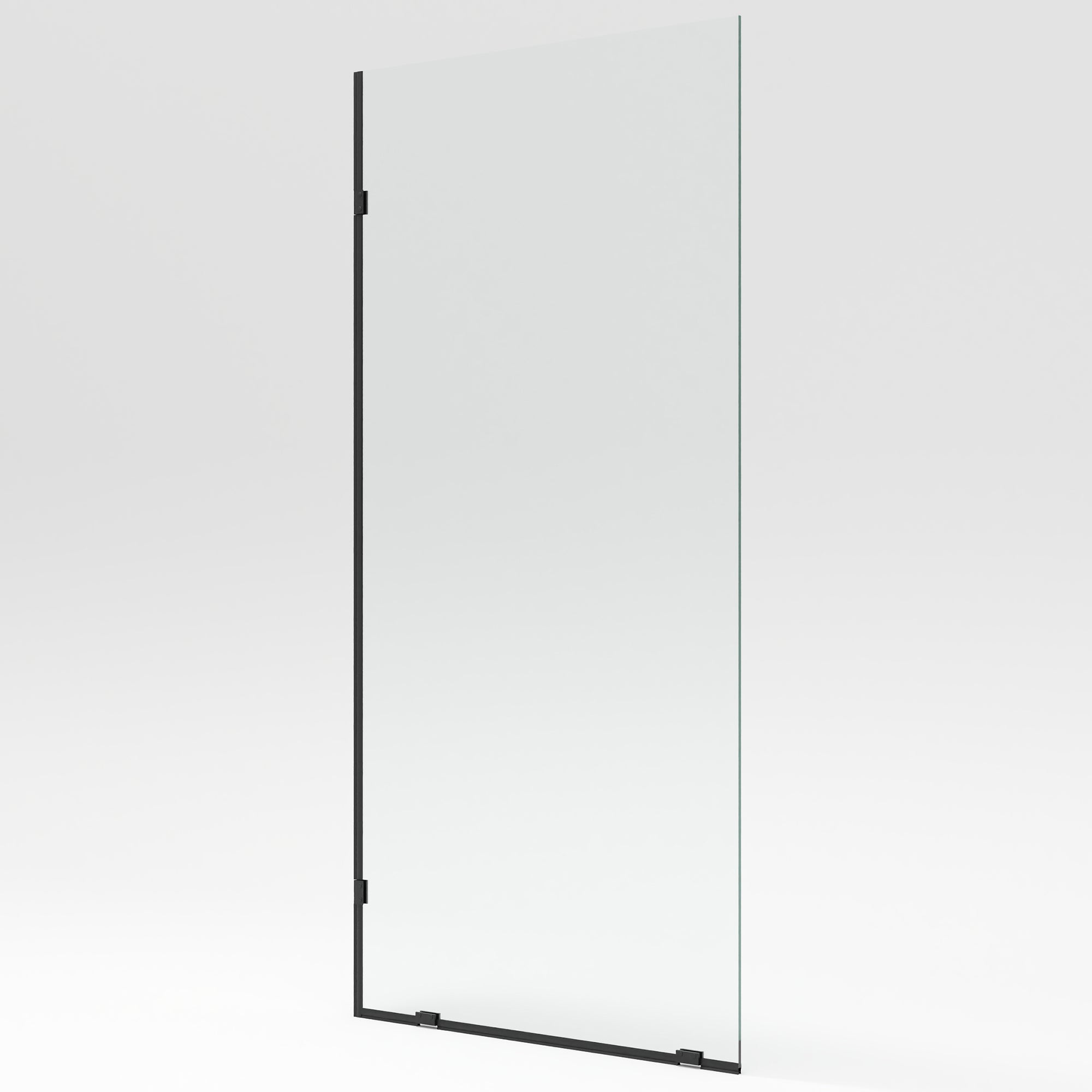 ALLY 36"x 78" Single Fixed Glass Panel for Shower, Thick Frameless Tempered Safety Glass & Fixed Panel with Hardware