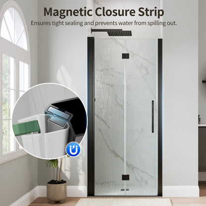DeerValley DV-1SD0463B06 Bi-Fold Shower Door – 6mm Tempered Glass & Space-Saving