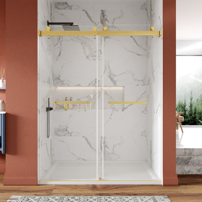 DeerValley DV-1SD052 60"x 76" Shower Enclosure Double Sliding Frameless
