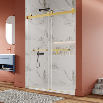 DeerValley DV-1SD052 60"x 76" Shower Enclosure Double Sliding Frameless