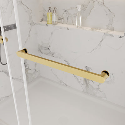DeerValley DV-1SD052 60"x 76" Shower Enclosure Double Sliding Frameless