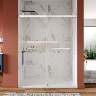 DeerValley DV-1SD052 60"x 76" Shower Enclosure Double Sliding Frameless