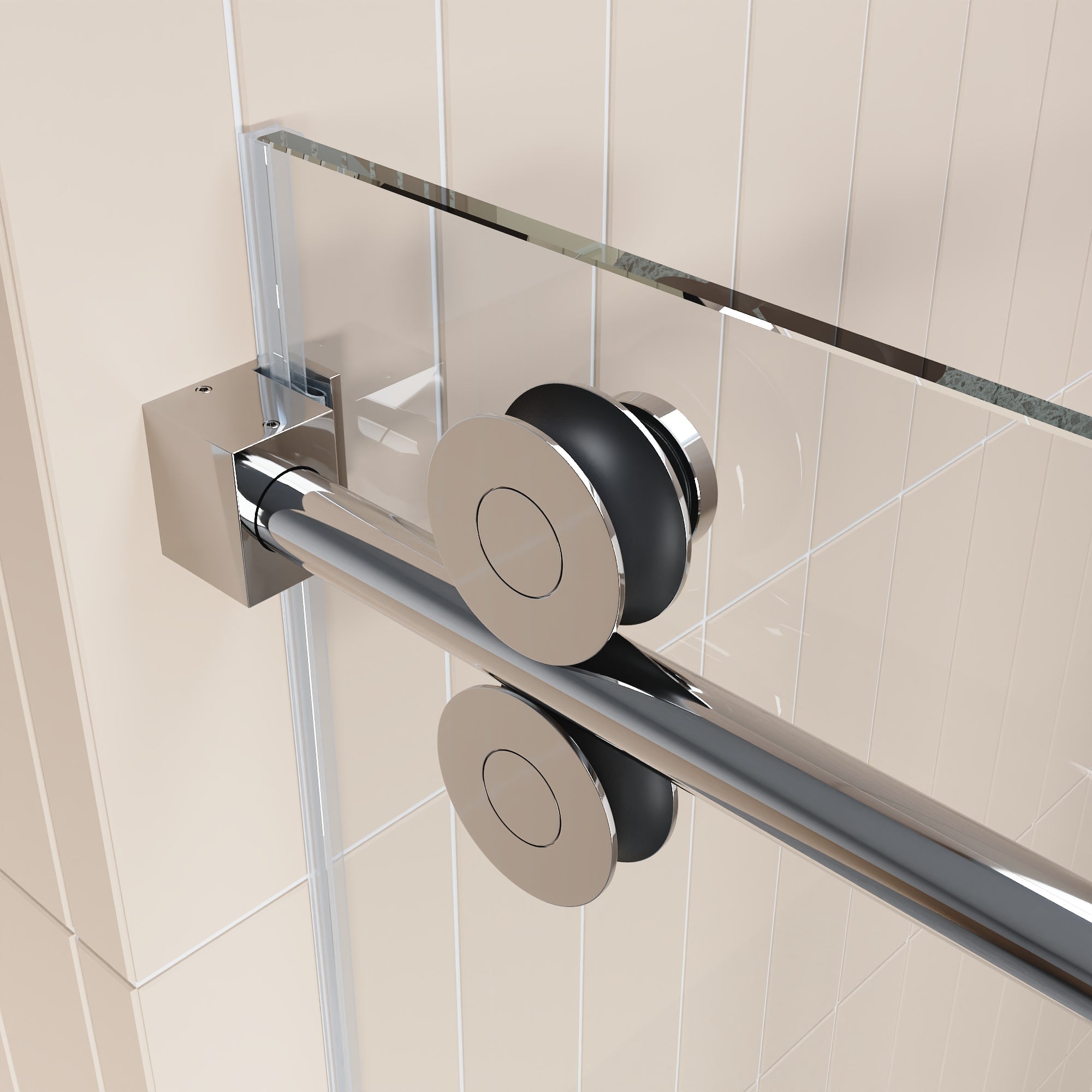 CONCORD 60"x 76" Shower Enclosure Single Sliding Frameless