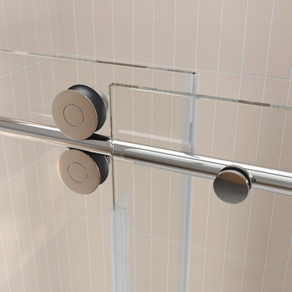 CONCORD 60"x 76" Shower Enclosure Single Sliding Frameless
