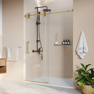 DeerValley DV-1SD057 60"x 76" Shower Enclosure Single Sliding Frameless