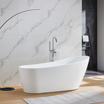 DeerValley Bath DeerValley DV-1T173 Prism 67" x 29" Freestanding Soaking Acrylic Bathtub