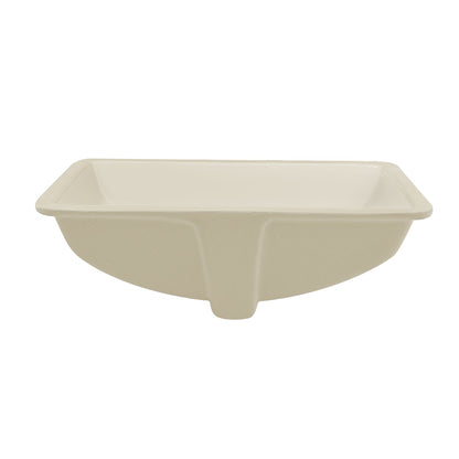 ALLY 21" X 15" Rectangular Undermount Bathroom Sink, Overflow Hole With Multiple Colors