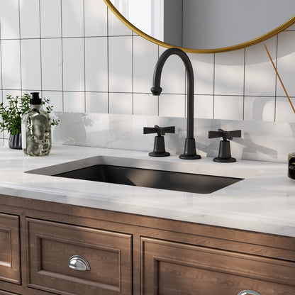 ALLY 21" X 15" Rectangular Undermount Bathroom Sink, Overflow Hole With Multiple Colors