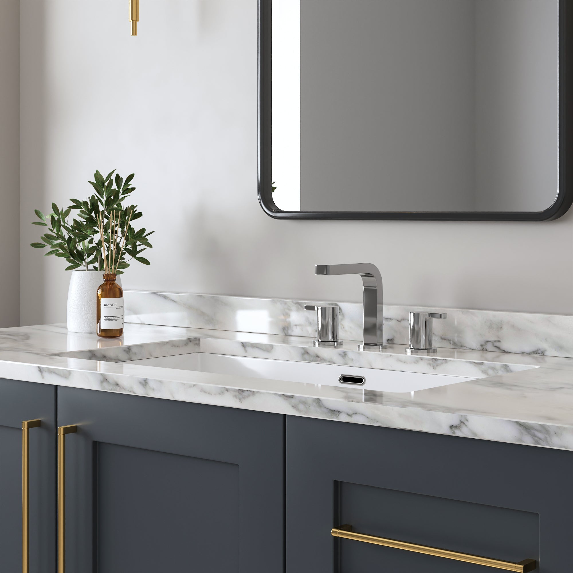 27.5" x 16" Rectangular Undermount Bathroom Sink, Overflow Hole