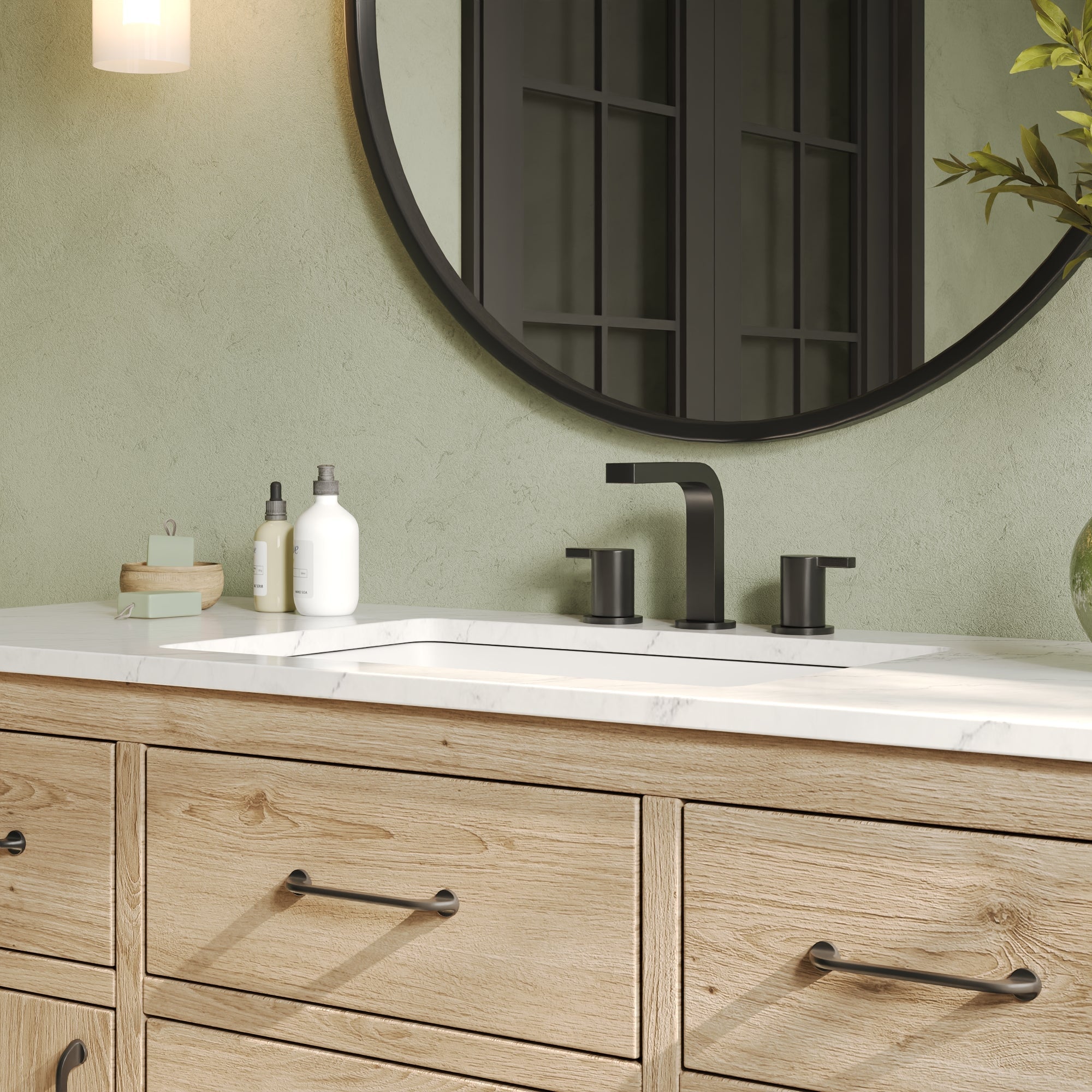 24.02"x16.85" Rectangular Undermount Bathroom Sink, Overflow