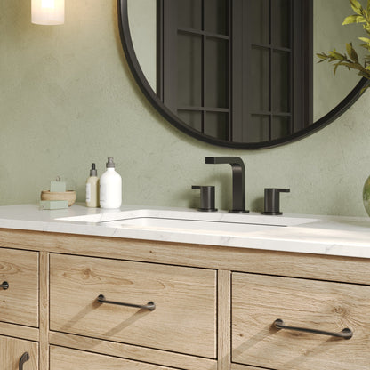 24.02"x16.85" Rectangular Undermount Bathroom Sink, Overflow