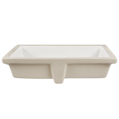 23.9"x15.79" Undermount Bathroom Sink Rectangular, with Flat Overflow