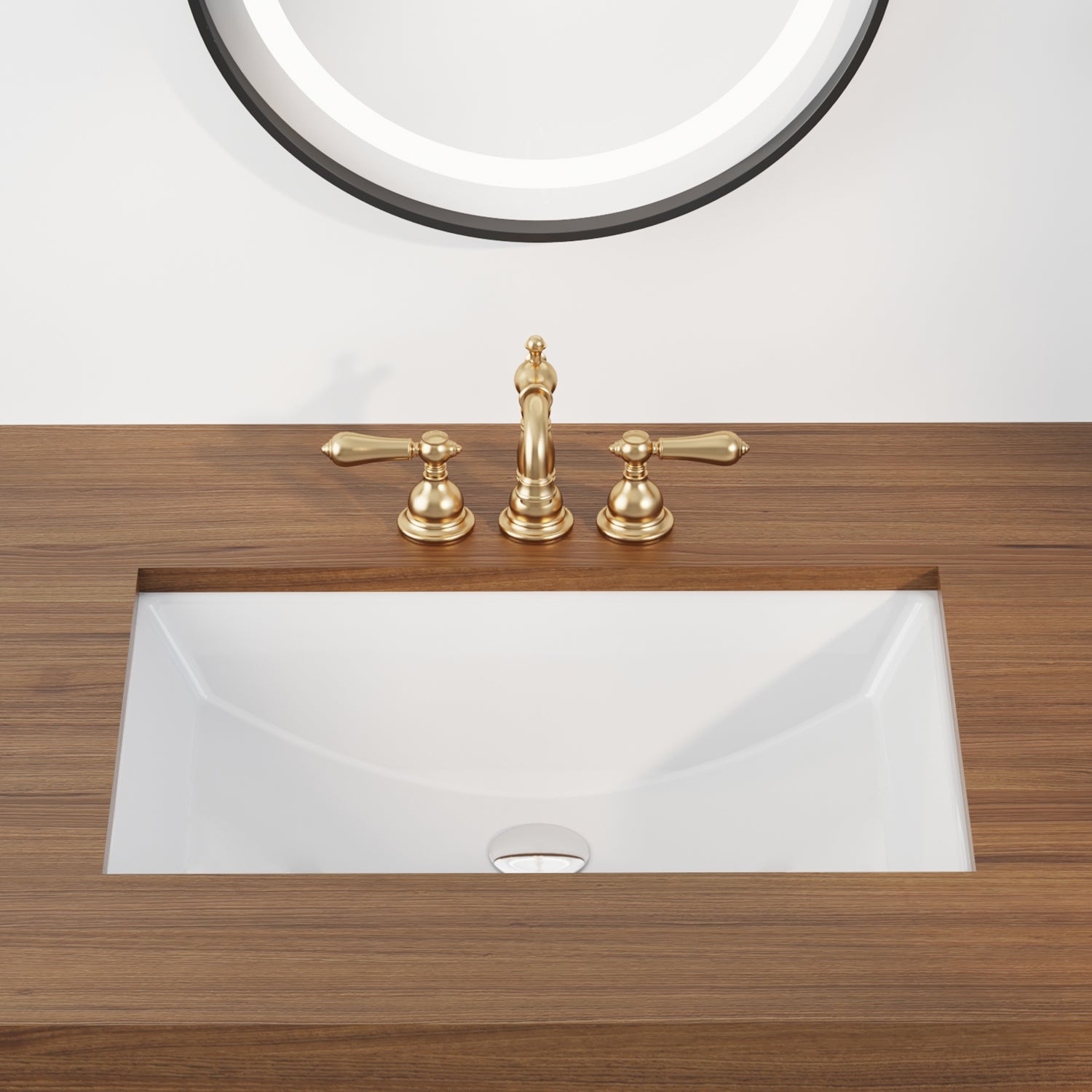 DeerValley Ally 21*15 Vitreous China Undermount Rectangular Space