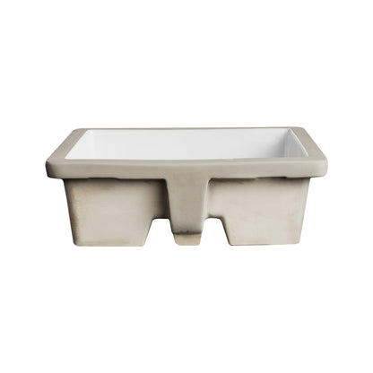 URSA 21" X 15" Rectangular Undermount Bathroom Sink, Overflow Hole With Multiple Colors