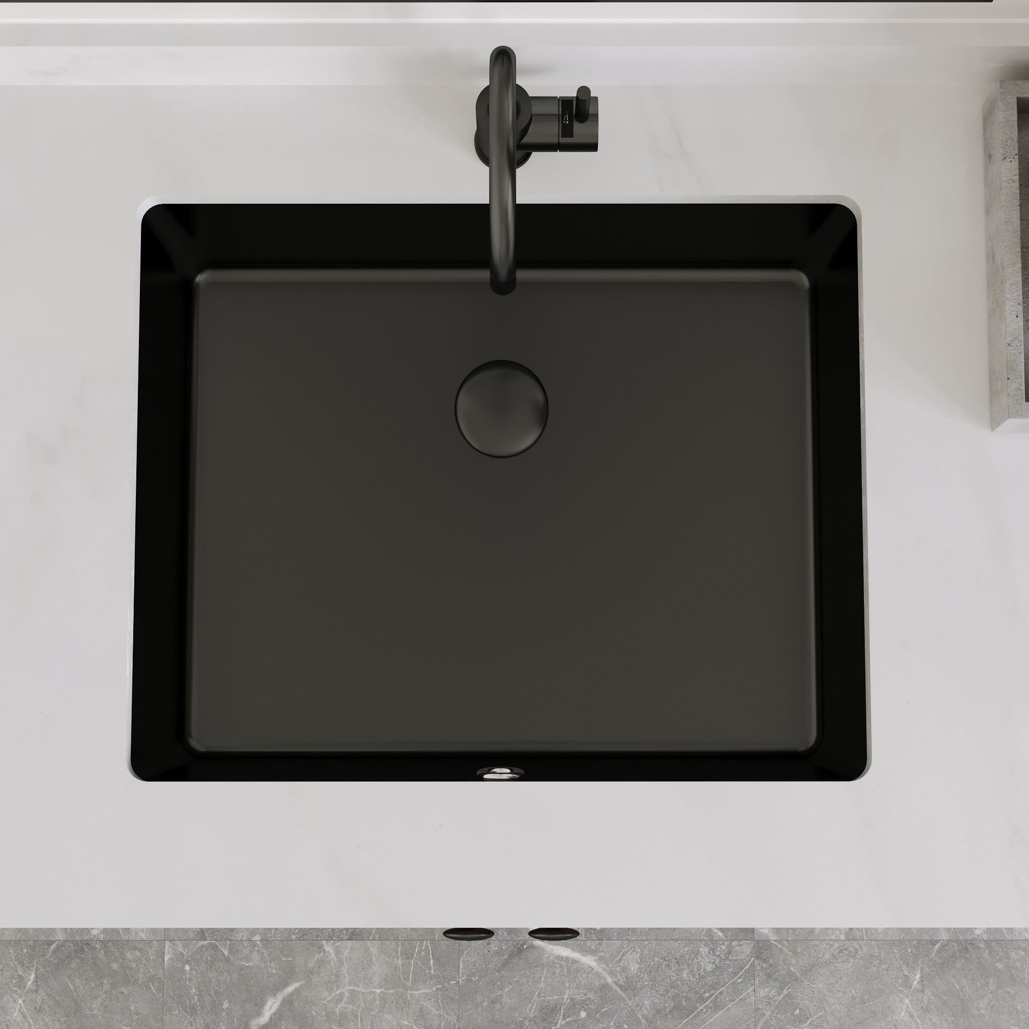 URSA 21" X 15" Rectangular Undermount Bathroom Sink, Overflow Hole With Multiple Colors