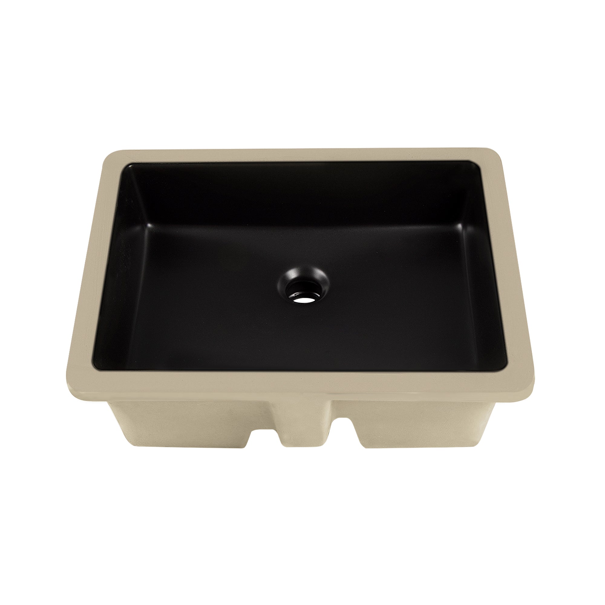 URSA 21" X 15" Rectangular Undermount Bathroom Sink, Overflow Hole With Multiple Colors