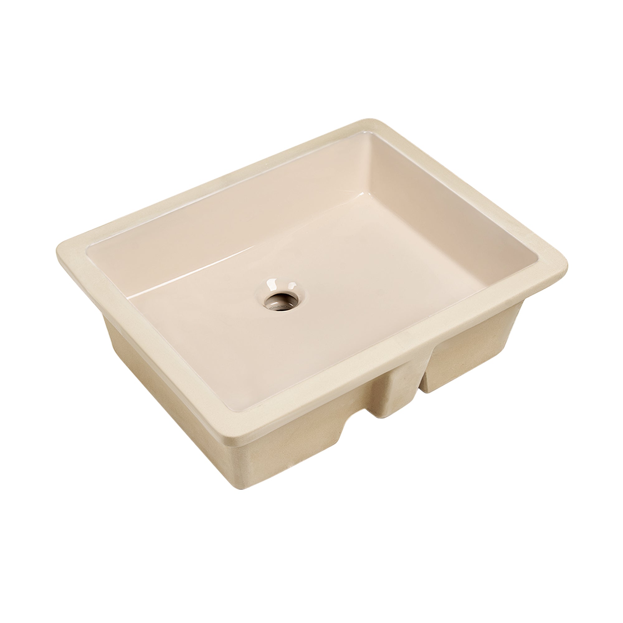 URSA 21" X 15" Rectangular Undermount Bathroom Sink, Overflow Hole With Multiple Colors
