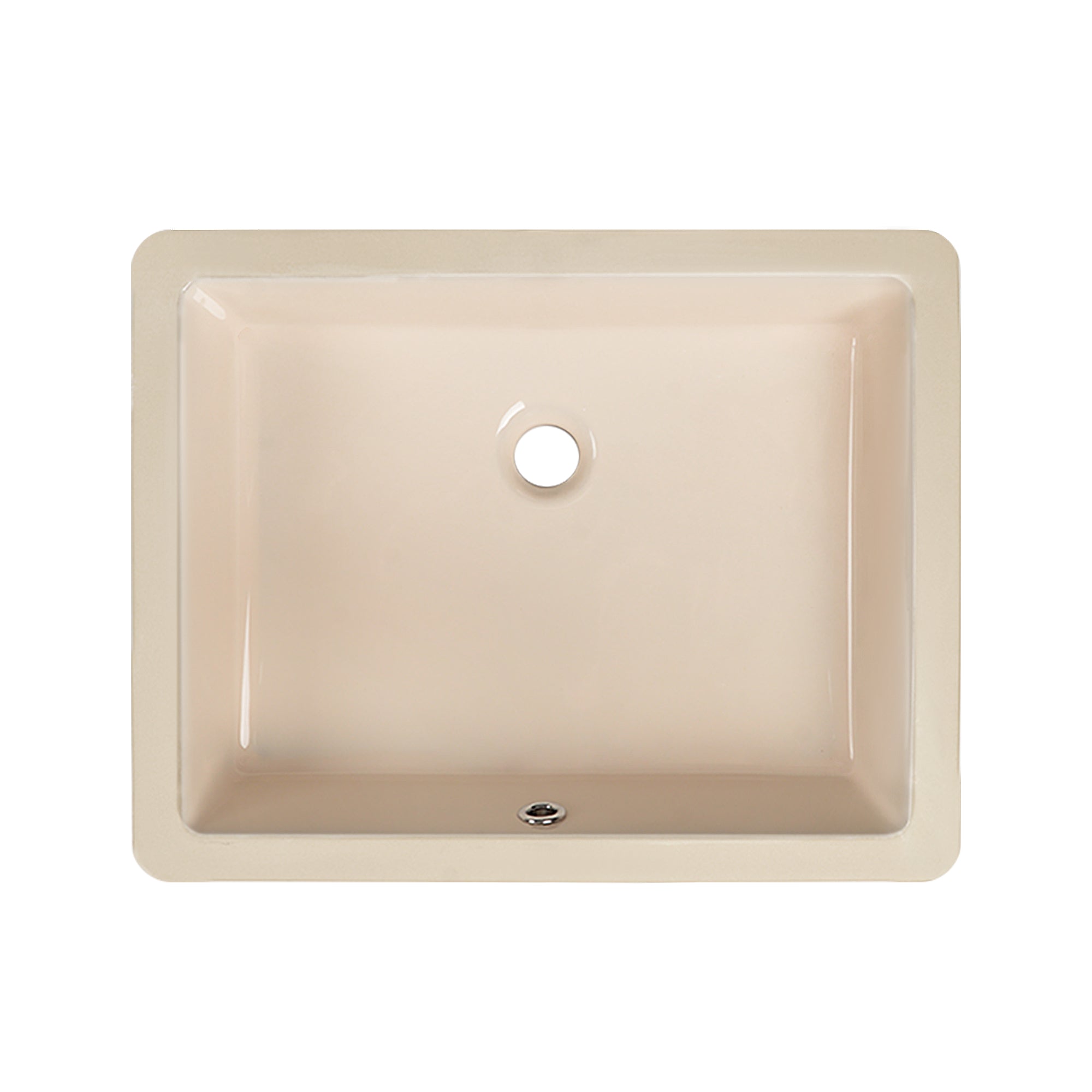 URSA 21" X 15" Rectangular Undermount Bathroom Sink, Overflow Hole With Multiple Colors