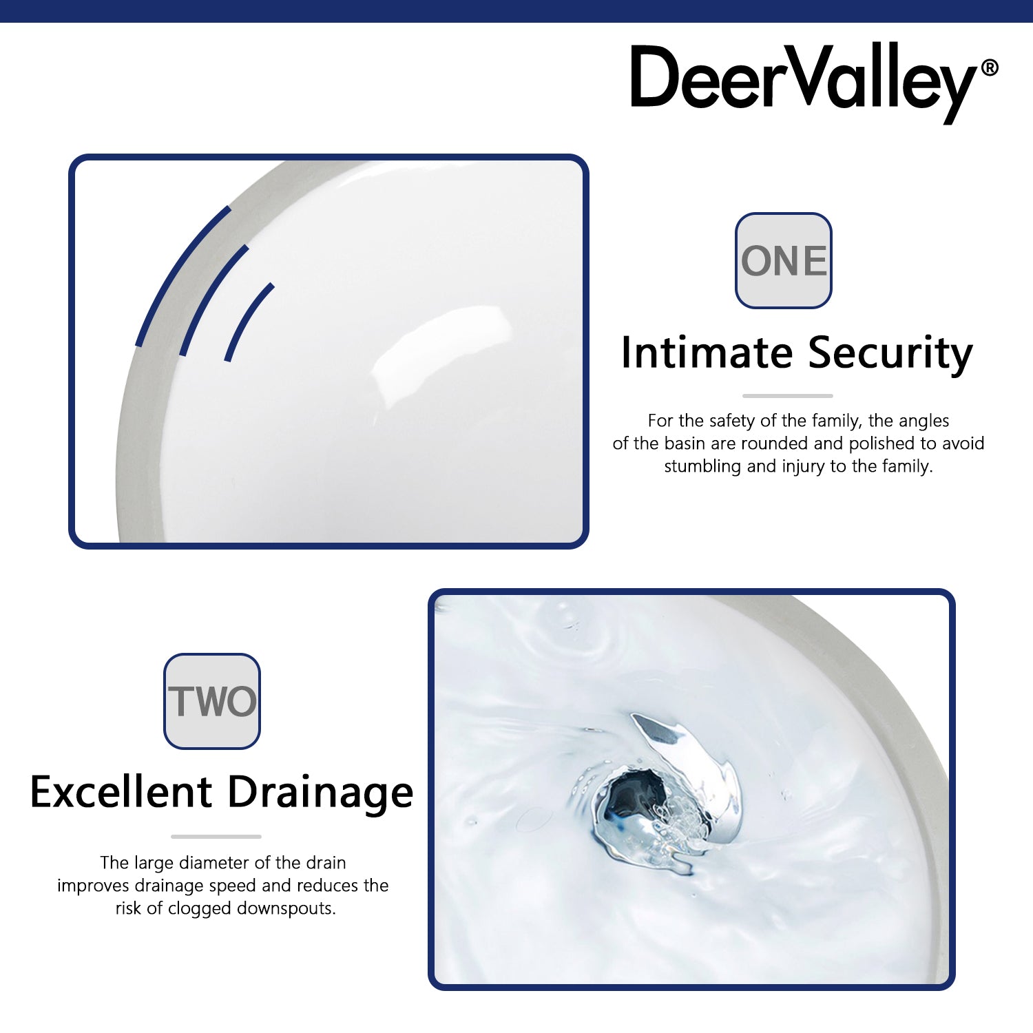 DeerValley Bath DeerValley DV-1U301 Liberty 16 1/2" X 13 3/8" Oval Vitreous China Undermount Bathroom Sink With Overflow Hole Undermount Sinks