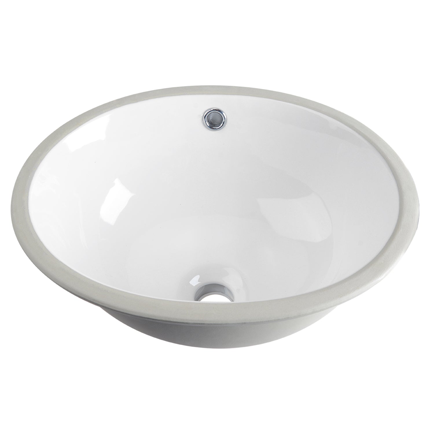 SYMMETRY 18" X 15" Oval Undermount Bathroom Sink, Overflow Hole With Multiple Colors