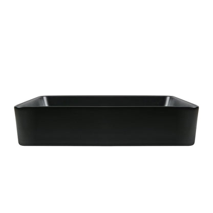 ALLY 15.75" Rectangular Vessel Bathroom Sink, Without Overflow With Multiple Colors