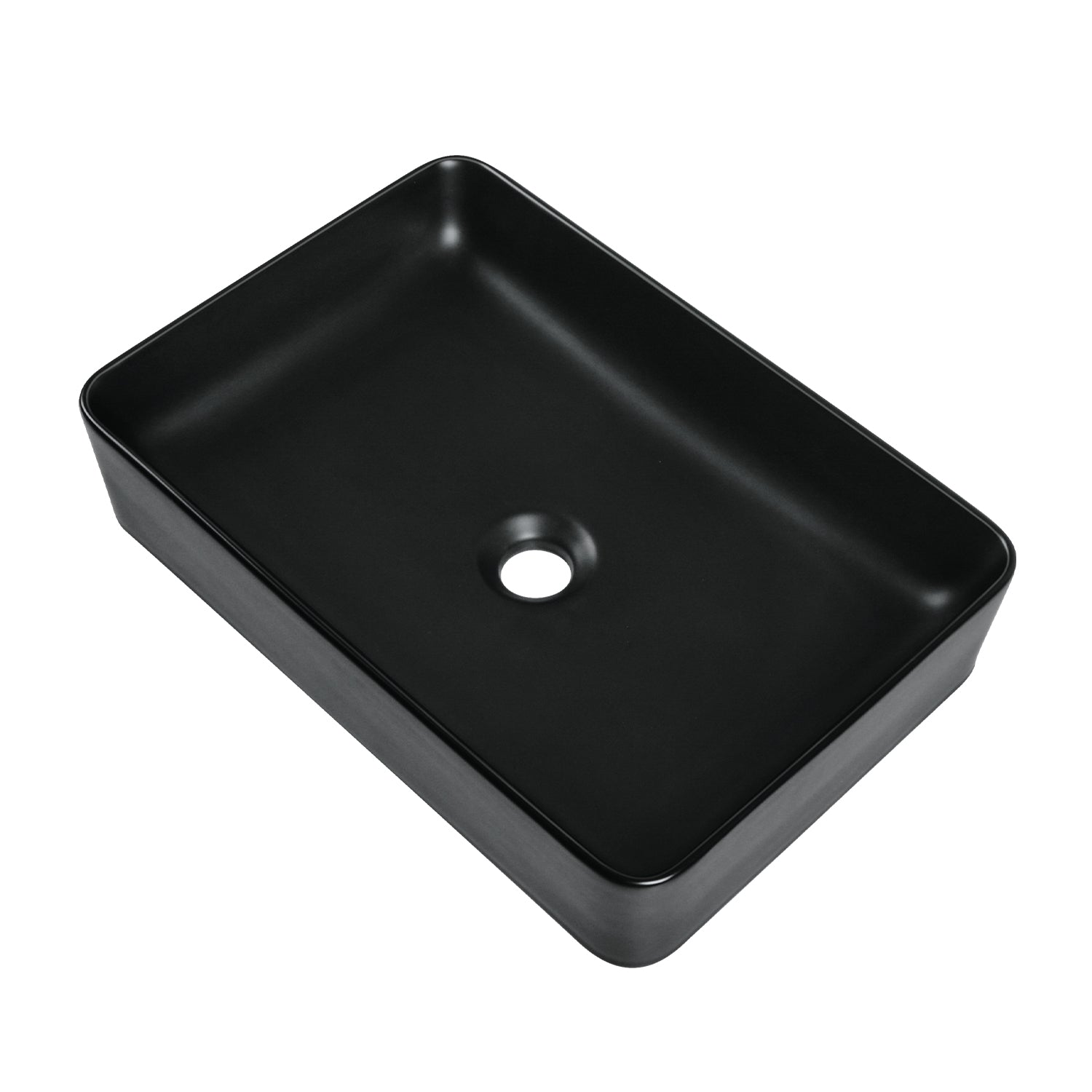 ALLY 15.75" Rectangular Vessel Bathroom Sink, Without Overflow With Multiple Colors