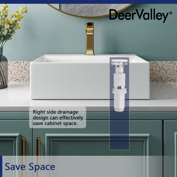 DeerValley DV-1D911 Pop-Up Bathroom Sink Drain(Fit with DV-1V0046)