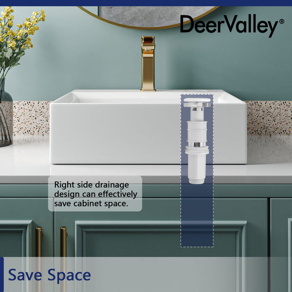 DeerValley DV-1D911 Pop-Up Bathroom Sink Drain(Fit with DV-1V0064)