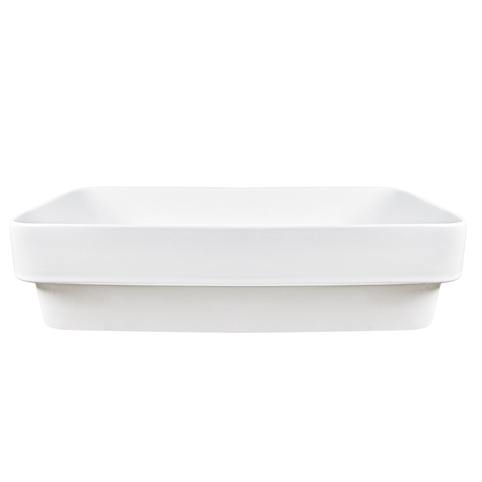 ALLY 12"/16" Rectangular Drop-in Bathroom Sink With Multiple Colors, Scratch-Resistant Ceramic