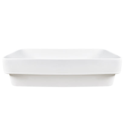ALLY 12"/16" Rectangular Drop-in Bathroom Sink With Multiple Colors, Scratch-Resistant Ceramic