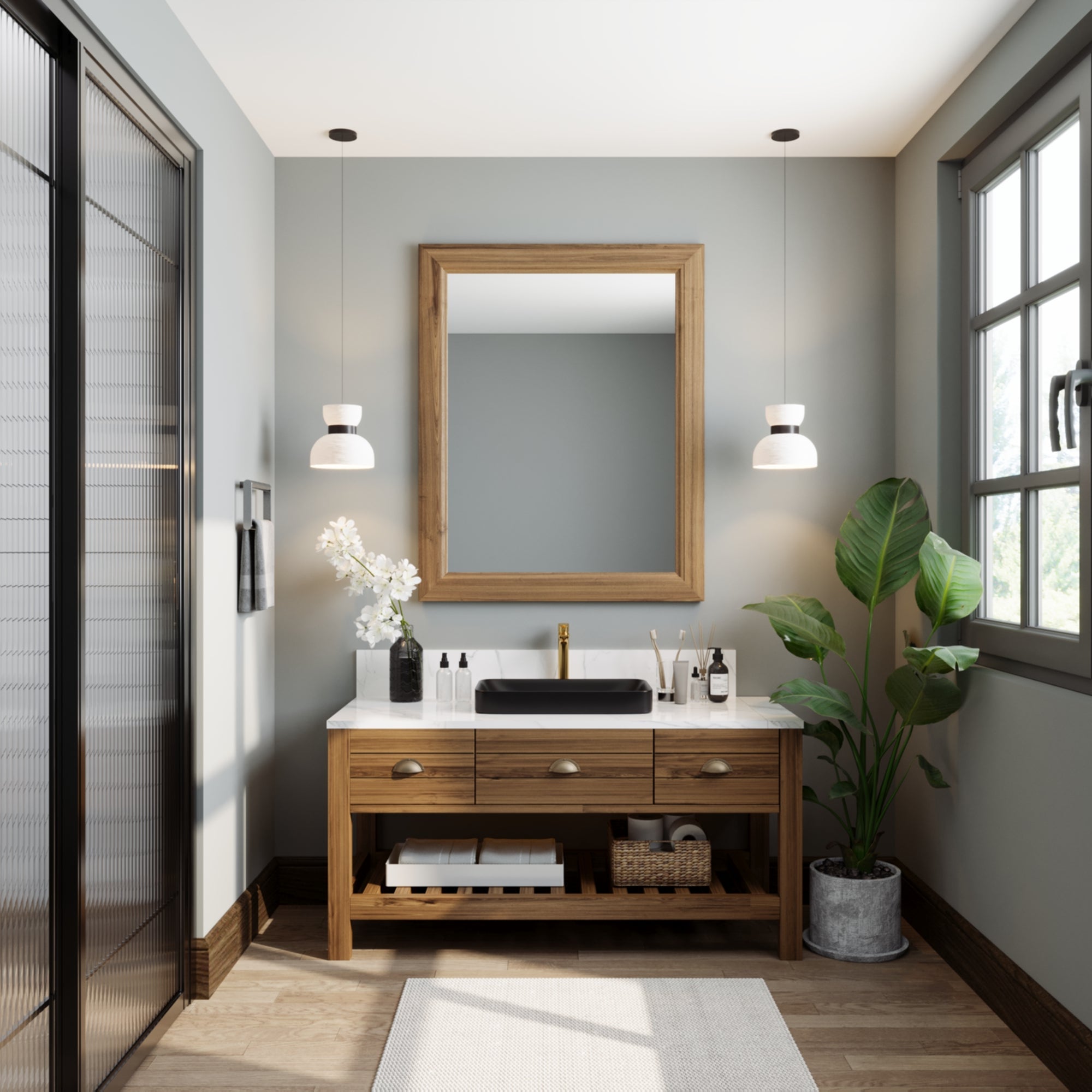 ALLY 12"/16" Rectangular Drop-in Bathroom Sink With Multiple Colors, Scratch-Resistant Ceramic