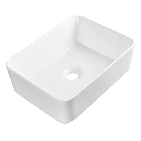 LIBERTY 12" Rectangular Vessel Bathroom Sink, Without Overflow