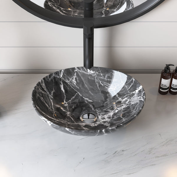 HORIZON Oval Vessel Bathroom Sink, Without Overflow With Multiple Colors