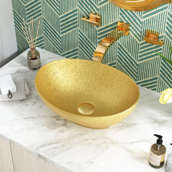 HORIZON Oval Vessel Bathroom Sink, Without Overflow With Multiple Colors