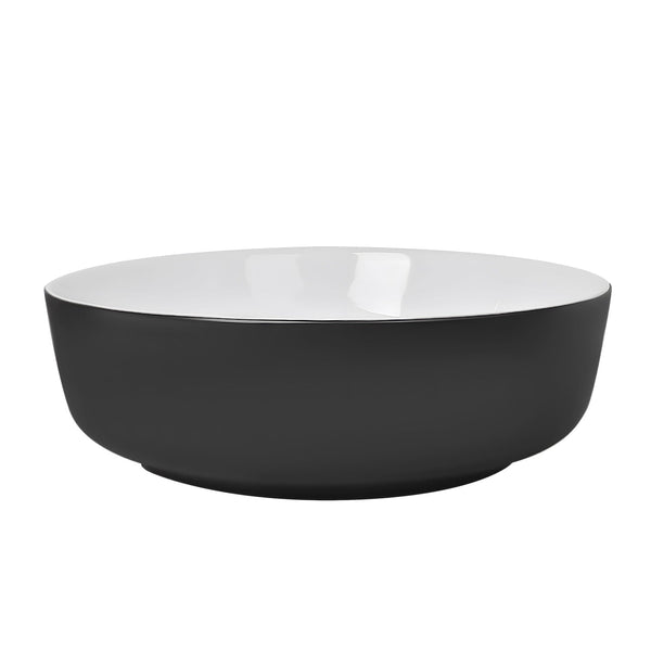 DeerValley Symmetry 16'' White Ceramic Circular Vessel Bathroom Sink DV-1V0030/0092
