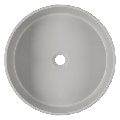 17" x 6" Round Vessel Bathroom Sink, Concrete